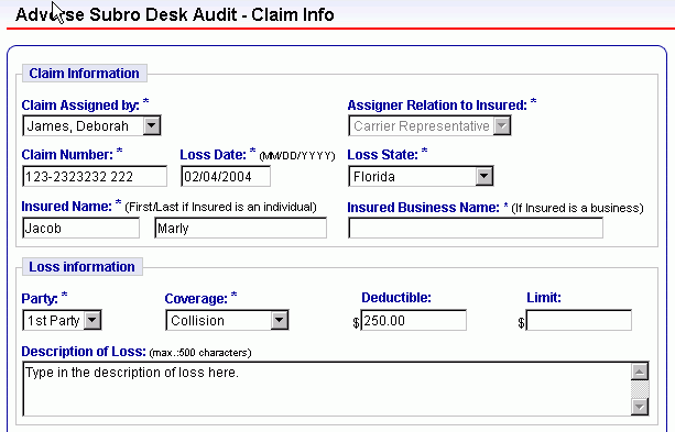 Creating An Adverse Subro Desk Audit Assignment