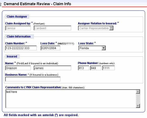 Creating a Demand Estimate Review Assignment